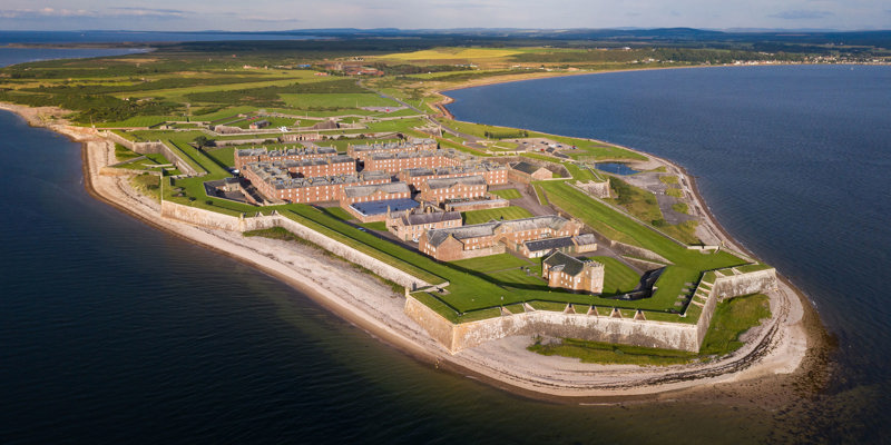 Aerial view of Fort George